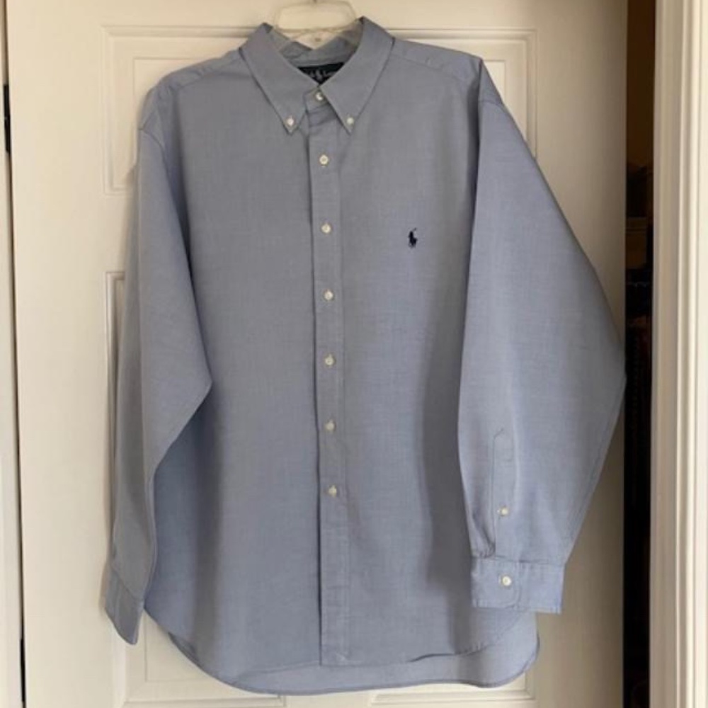 Ralph Lauren Mens Classic Fit Shirt Light Blue